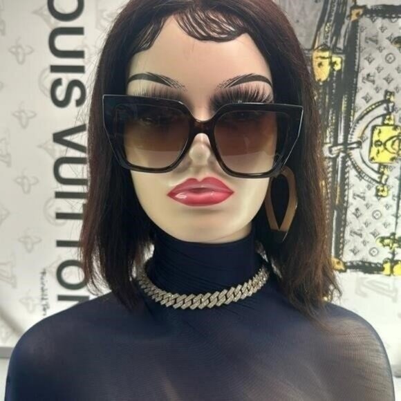 Dolce and Gabbana Brown Gradient Butterfly Ladies Sunglasses DG4438 502/13 55 - Picture 11 of 13